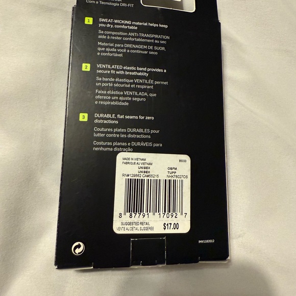 New Nike Pro Black and White Football Skull Cap - Picture 2 of 6